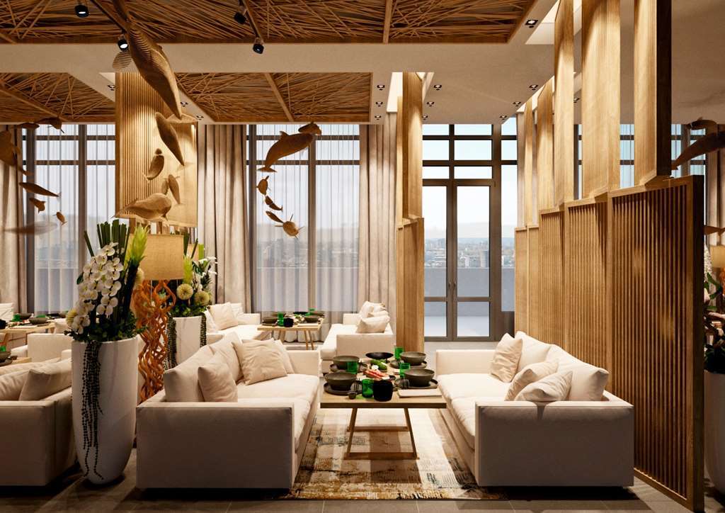 Doubletree By Hilton Almaty Hotel Restaurante foto